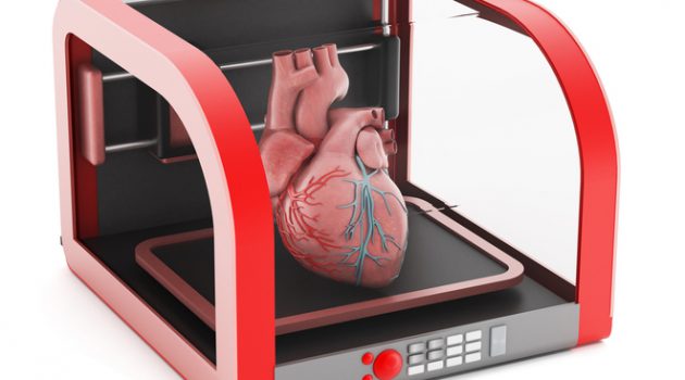 3D printer with a human heart.